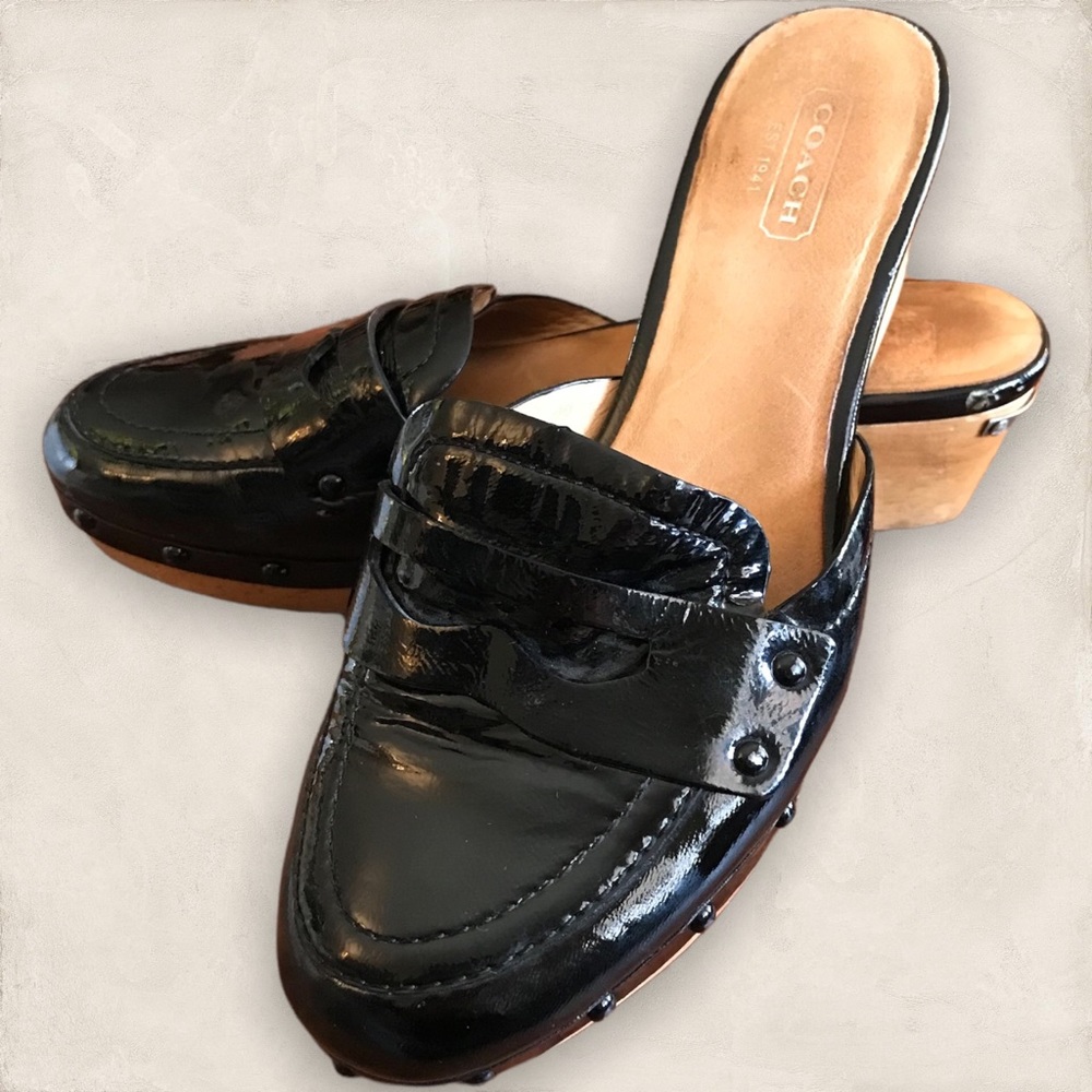 Coach clogs, size 6.5